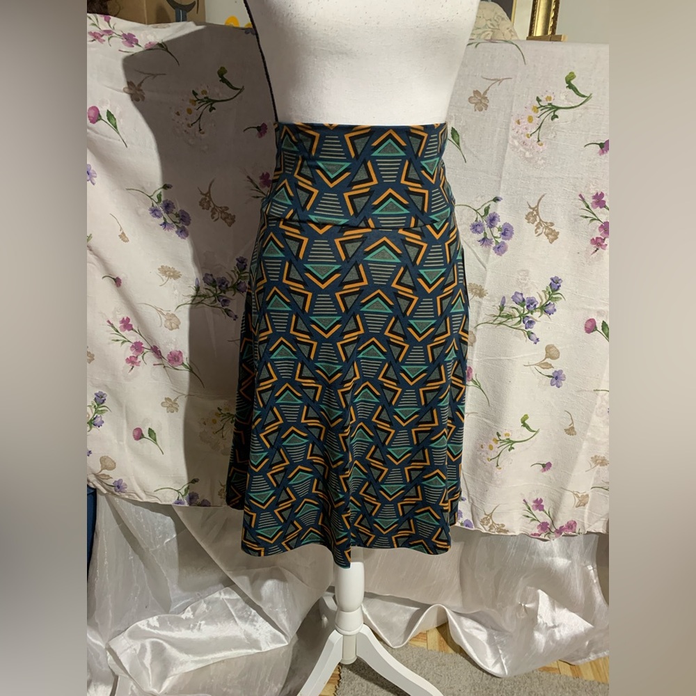 Lularoe Azure Geometric Print Skirt